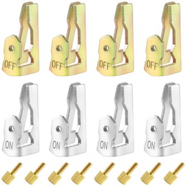 8 Pcs Time Switch Replacement Trippers Kit,Timer Trippers Replacement Switch Kit for 156T1978A for T100 Series Timers,Pool Timer On Off Clips Pool Timers Pins(4 ON /4 Off /8 Screws)
