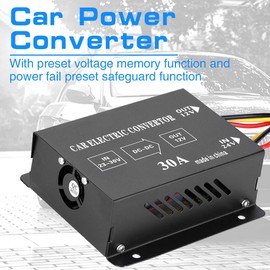 Car Power Converter, Car Truck DC 24V to 12V Power Converter Electric Inverter Voltage Regulator Step-Down Transformer (24V to 12V/30A/360W)