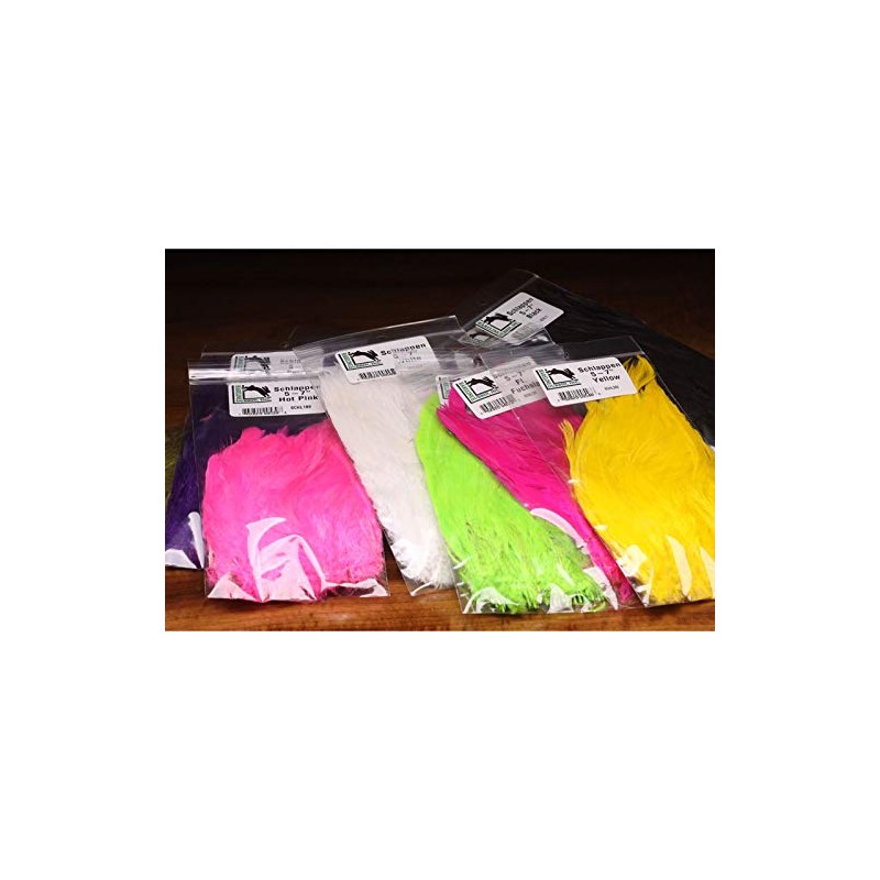 Hareline Schlappen Feathers Black