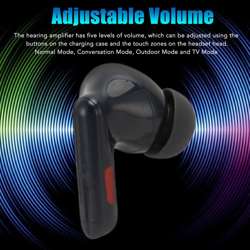 Binaural Hearing Aids Bluetooth Volume Adjustable Rechargeable Hearing Amplifier with