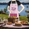 CMNIM Pigl-t Gifts Pigl-t Face Adjustable Apron With Pockets for