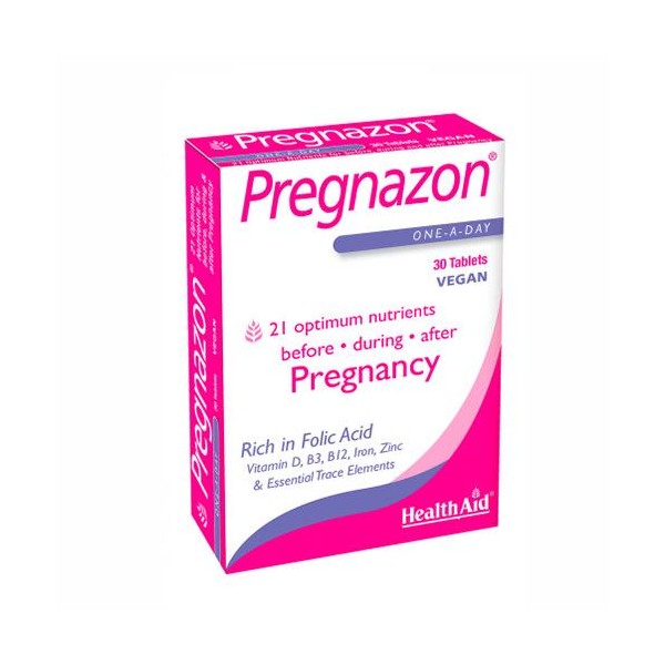 Health Aid Pregnazon Pregnacy 30 Tabs Pregnancy - Lactation
