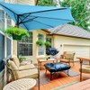 ABCCANOPY Patio Umbrella 9FT - Outdoor Half Umbrellas for Patio,