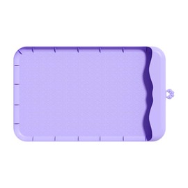 Silicone Pet Food Mat 18''x12'' Waterproof Non Slip Feeding Mat for Dog Bowls and Cat Food and Water Bowls Multi Functional Easy to Clean Travel Camping Essential Silicone Mat for Pet Dining Purple