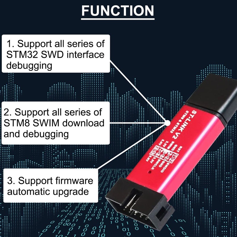 DAOKAI st-link v2 Shell Programming Unit STM8 STM32 Emulator Downloader