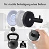 ClcIosis Pack of 4 Suction Cups with Hooks with Suction