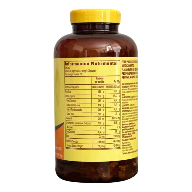 Mixsure Suplemento Alimenticio, Libre De Gluten Con Omega 3 Vainilla