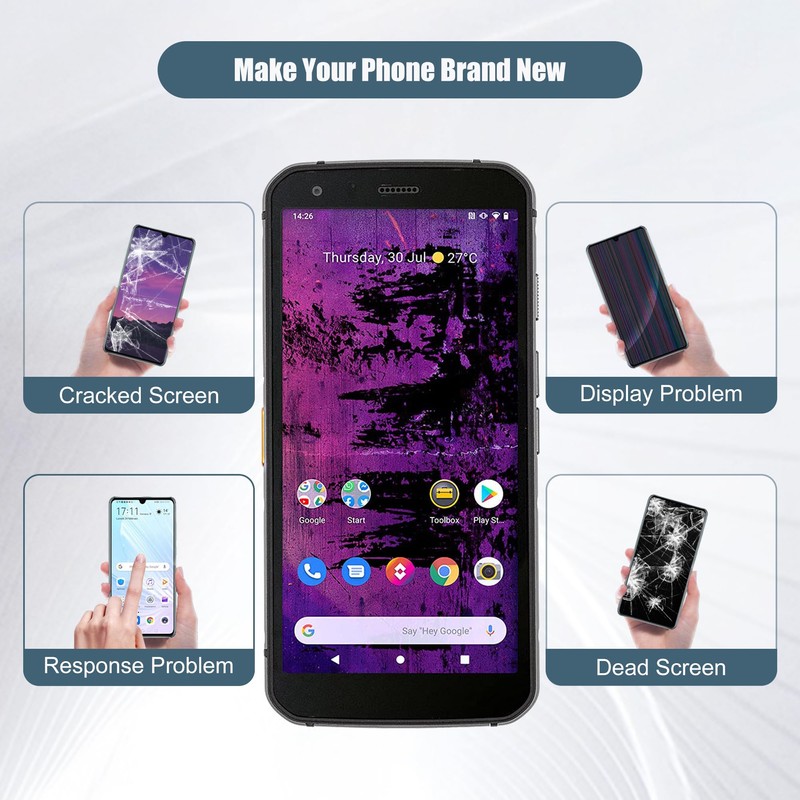 E-YIIVIIL LCD Digital Display Compatible with Cat S62 Pro 5.7""