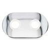 Heating Pipe Cover Set 20 mm Chrome Brass Cover Rosette