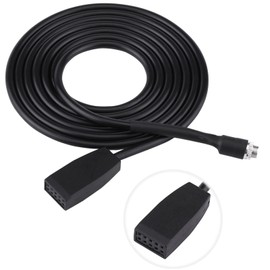 SOULONG 3.5mm Female Jack Car Aux Adapter Cable for E46 1999-2006 320i 325i 328i 330i M3 Coupe Sedan Convertible Plug and Play with ABS Plastic No Sound Loss