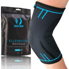 AGILE NOW Elbow Bandage for Tennis Elbow, Stabilises & Protects for Tennis Elbow, Bandage Elbow Brace for Men Women