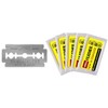 THE SHAVE FACTORY 10 Feather Double Edge Razor Blades, Yellow