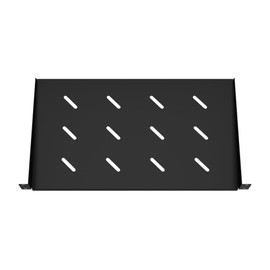 ZIVVO Rack Shelf 19 Inch 12" Deep 1U Rack Shelf Universal 19-inch Rackmount Rack Tray 19 Inch Shelf for Server Racks Wall Mount Network Cabinets - 45lb Max Weight, Black