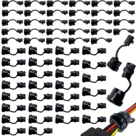 60PCS Round Strain Relief Cord Connector, Electric Cable Protection Cord Buckle Electric Cable Protector Buckle for Electrified Railways Power Network Wire 6N-4 4N-4