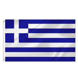 LARGE Greek Flag, 3x5Ft Greece Flags Banner For Indoor Outdoor Decoration of Canada Yards.Parade Or Express Mood