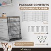 BOWHAUS Foldable Outdoor/Indoor Pet Playpen with Gate, Available in 36