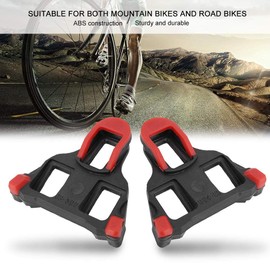 Pedales Para Bicicleta,Calas Spd,Tacos De Pedales De Bicicleta,1 Par Sistema De Autobloqueo De Tacos De Pedal Cubre Zapatos Para Bicicleta De Carretera De Montaña(Rojo)