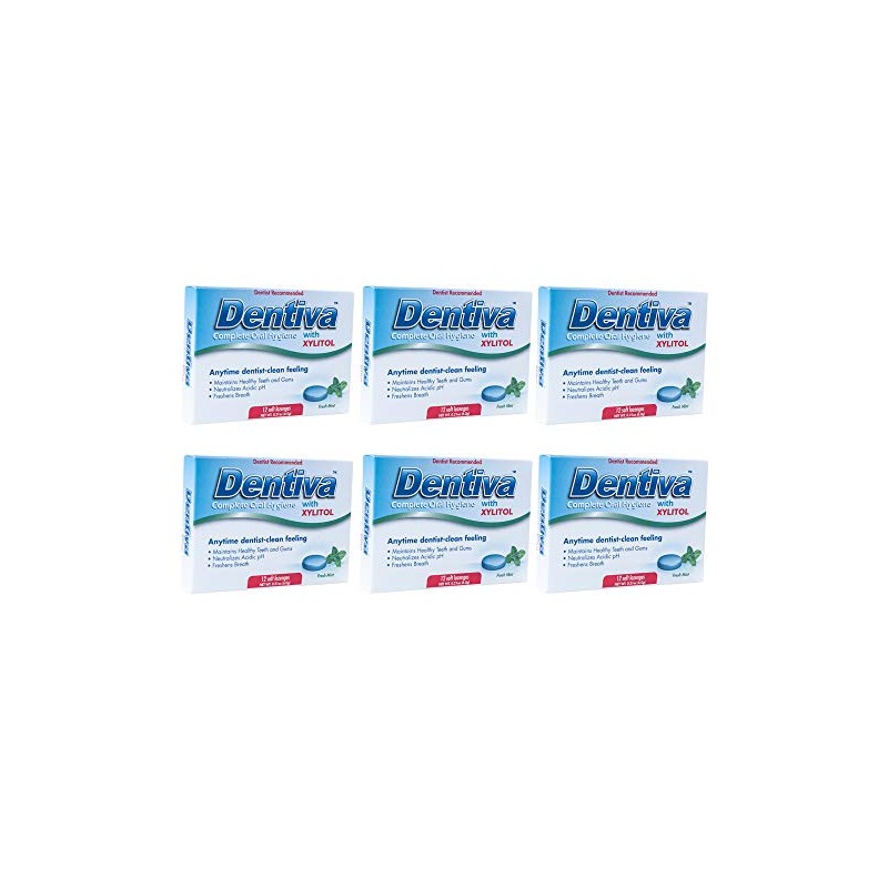 Dentiva Oral Hygiene Soft Lozenge, Original, 6 Pack