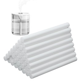 50 Pcs Humidifier Stick Filter Refill, Travel Air Diffuser Pure Wick, Mini Humidifier Filters Sticks Car Filters Replacement Wicks for Small Portable Humidifier Diffuser in Office Bedroom Home