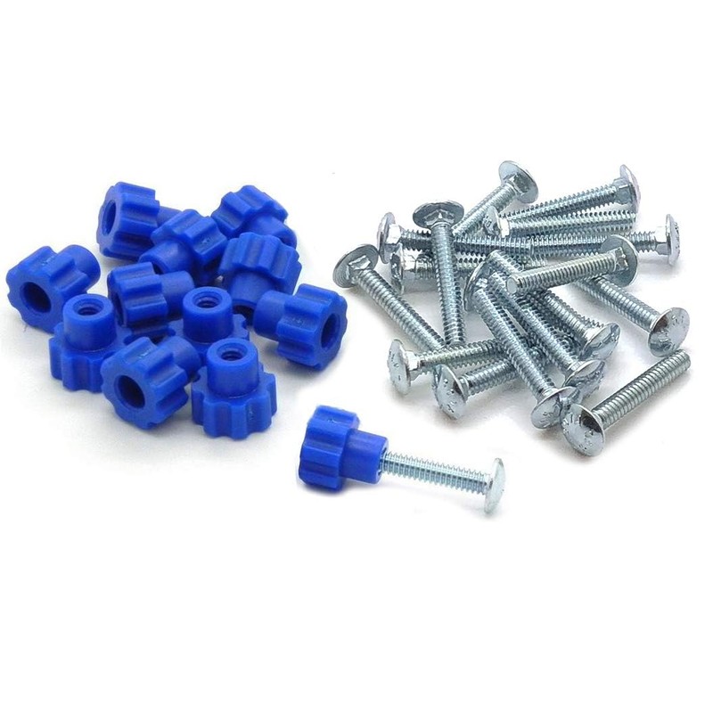 Fasten Tight Pet Carrier Fasteners - Blue 16 Pack (Medium