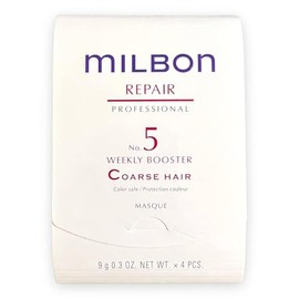 Milbon Repair No.5 Weekly Booster Curse Hair 0.3 oz (9 g) x 4