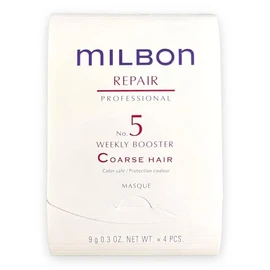 Milbon Repair No.5 Weekly Booster Curse Hair 0.3 oz (9 g) x 4