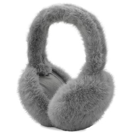 AUSUAYA Ear Warmers Women's Winter Earmuffs for Women, Foldable Warm Ear Warmers Girls Boys Ear Warmers DE-E1W, gray, One Size