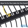TECHTOO Rack Mount Cable Management Spacer Panel Brush Strip Panel