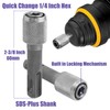 Yakamoz SDS Plus to 1/4" Hex Drill Chuck Adapter, 5