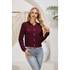 GRACE KARIN Women's Elegant Long Sleeve Cardigan Crew Neck Cardigan