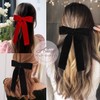 2PCS Velvet Hair Bows for Women Ribbon Hair Clips Big