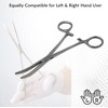 Multifunction Curved Serrated Hemostat Forceps 6.25" Stainless Steel Locking Pliers