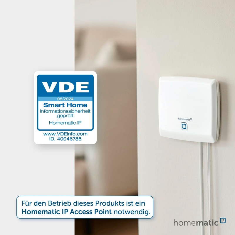 Homematic IP Compact Smart Home Radiator Thermostat, Digital Heater Thermostat,
