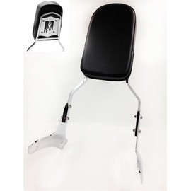 SMT-Flame Backrest Sissy Bar Compatible With 1997-2003 Honda Shadow Ace 750 Vt750 400 Vt400 [B00RUDYXJE]