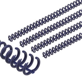 PATIKIL 12mm(1/2") Plastic Spiral Binding Coils, 50 Pcs Binding Spirals 85 Sheet Capacity 3:1 Pitch Binding Spirals for Binding Paper Sheets, Morandi