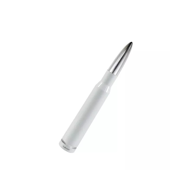 VMS Racing Silver VMS White Bullet Antenna for Chevy Silverado