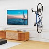 Vertical Bike Wall Mount Hanger, Heavy-Duty Steel, 30kg Capacity, Black