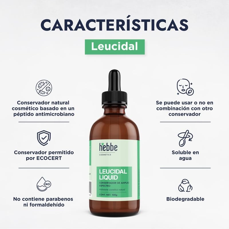 Hebbe Leucidal V2.0 Conservador Natural 100 g | Antimicrobiano Amplio