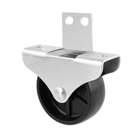 WAGNER Designer 01065601 Furniture Castor / Bed Box / Diameter 30 mm / Height 35 mm / Soft / Galvanised Steel / Grey Screw-On Plate 20 x 45 mm / Load Capacity 45 kg