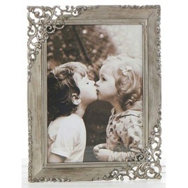 Shudehill Lace Rustic Steel Grey Picture Frame for 6" x 4" photograph