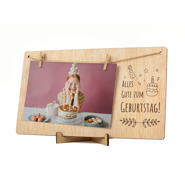 CONTRAXT Picture Frame with Clips and Leash. Details Idea Happy
