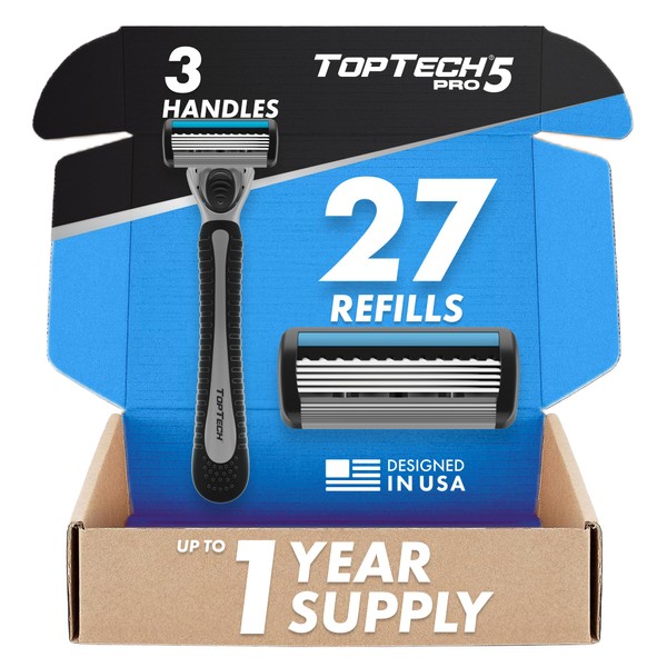 TopTech PRO 5 Razors for Men Trio Set - Manual
