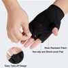 FIORETTO Mens Breathable Padded Fingerless Motorcycle Gloves Half Finger Gloves