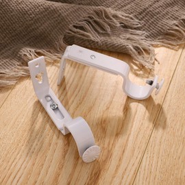 Alipis Curtain Rods Brackets, 18-22mm Adjustable Curtain Rod Holders for Hardware Curtain Rod Support Accessories, 2PCS