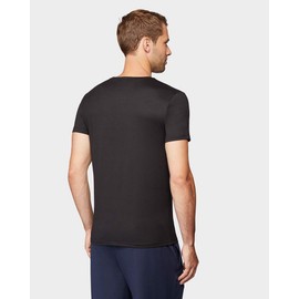 32 Degrees Mens Cool Quick Dry Active Basic Crew T-Shirt, Black, Medium