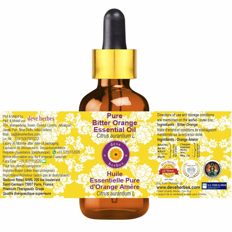 dève herbes Pure Bitter Orange Essential Oil (Citrus aurantium L)