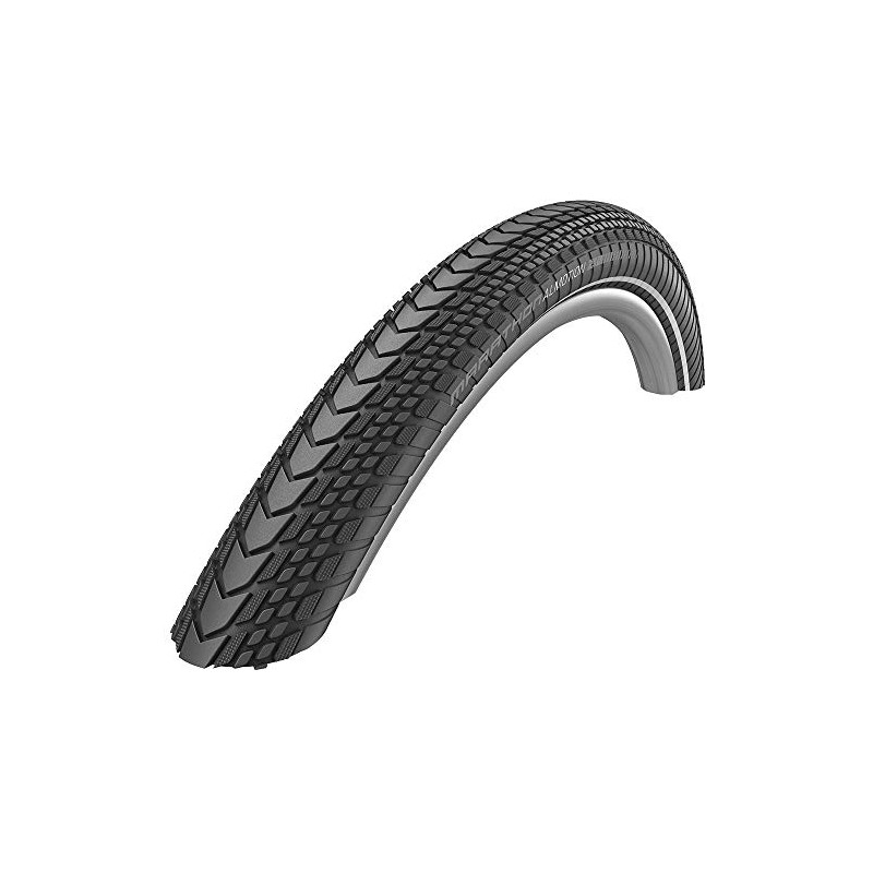 Schwalbe Unisex's Marathon ALMOTION Evo, V-Guard, Folding Tyres, Black, 50-622,