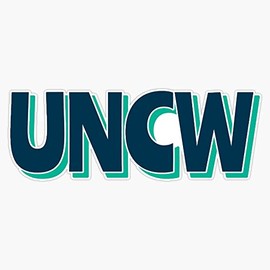 UNCW Sticker Vinyl Bumper Sticker 6 Mil Thick - Size 5"