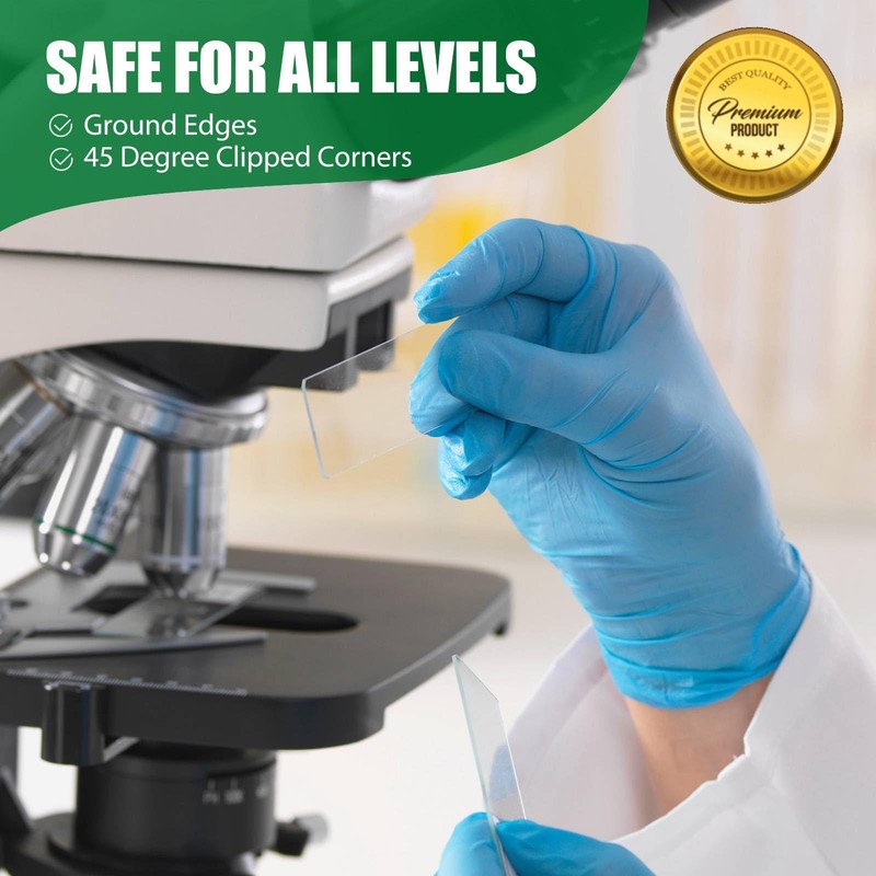 ZEEGOO Microscope Slides, Ultra-Clear Blank Microscope Slides and Covers -