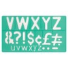 Linex Script Stencil 4 Pieces Upper/Lowercase Letters Numbers + Symbols